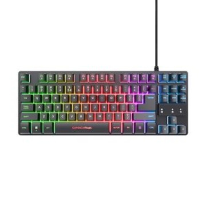 Trust Gaming GXT 794 RGB Kabellose Maus und Tastatur, 4800 DPI, kabelgebundene Tastatur