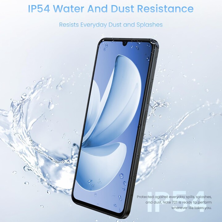 Realme Note 70T, 128GB 4GB, 17,1 cm, Dual Sim, Android 15, USB-C, 6000 MAH, nero