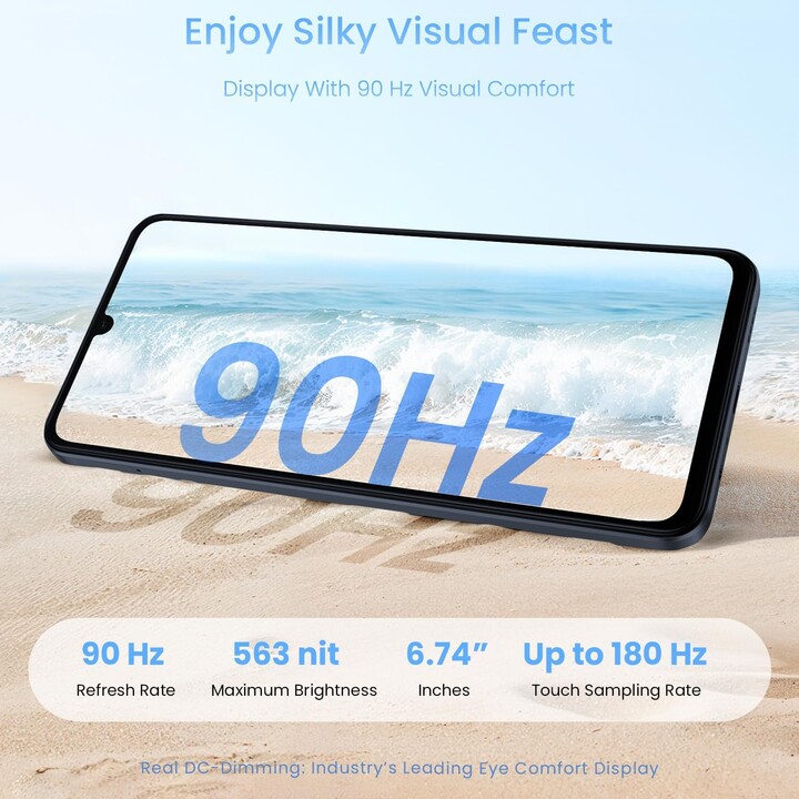Realme Note 70T, 128GB 4GB, 17,1 cm, Dual Sim, Android 15, USB-C, 6000 MAH, nero