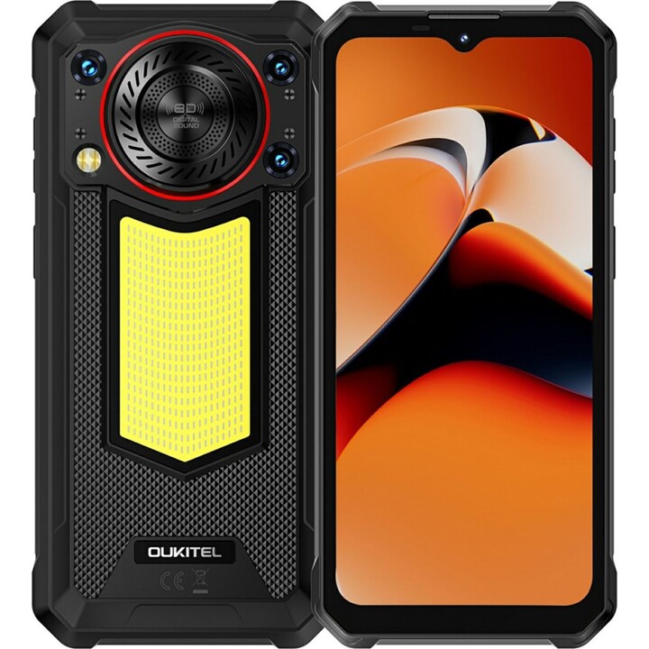 OUKITEL WP53S, 4+128GB, 4G Rugged Smartphone, Unisoc T615, 11000mAh Battery, Black