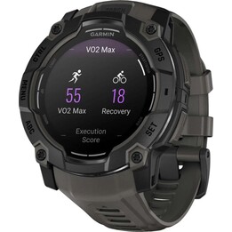 Garmin Instinct, 50mm, Smartwatch GPS all'aperto, AMOLE, nero con banda nera
