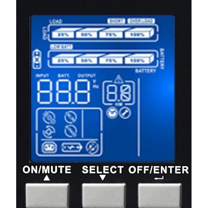 Infosec E3 Pro 2000 RT No-break (UPS) Dupla conversão (on-line) 2 kVA 1800 W 4 tomadas CA