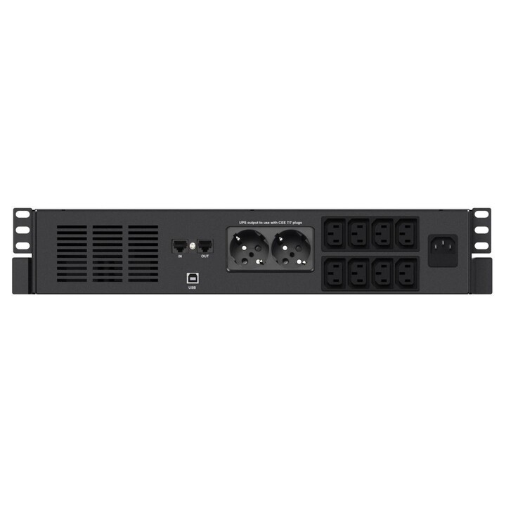 Infosec X4 1000 RM Plus Uninterruptible Power Supply (UPS) Line Interactive 1 kVA 600 W 10 AC Outlets