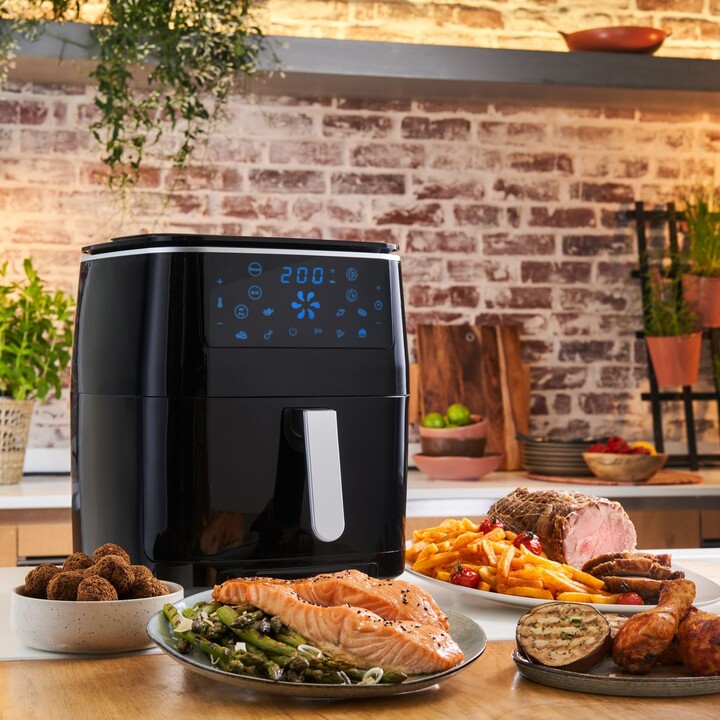 Tefal Easy Fry Grill & Steam FW2018 Single Freestanding 1700 W Hot Air Fryer Black