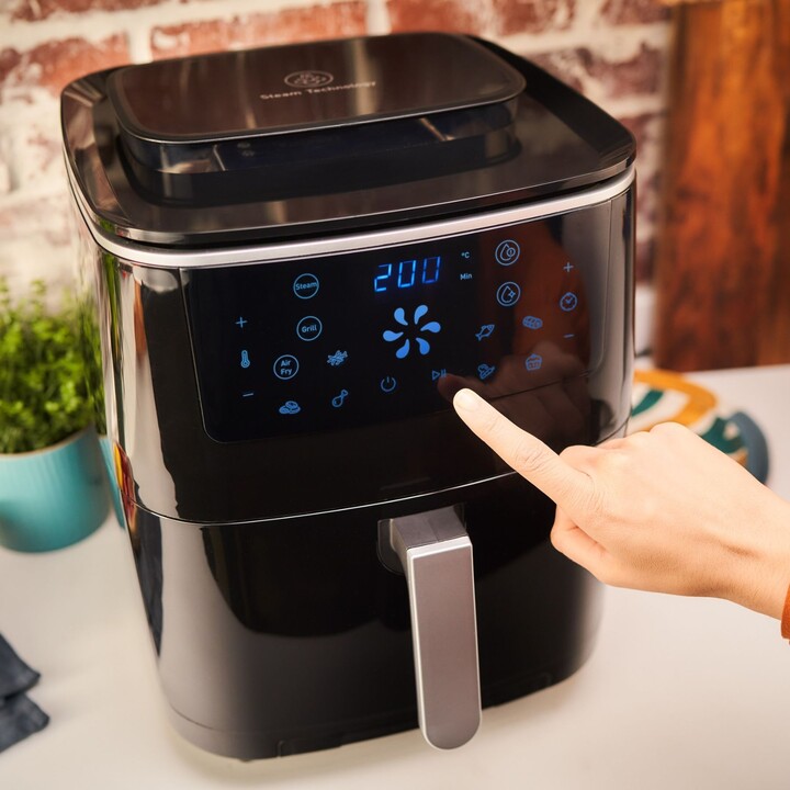 Tefal Easy Fry Grill & Steam FW2018 Single Freestanding 1700 W Hot Air Fryer Black