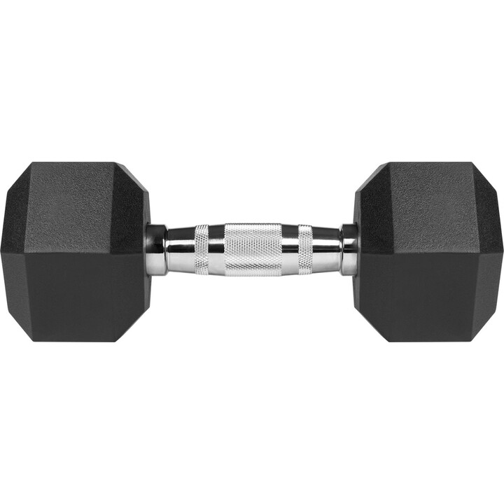 Manubri in ghisa gommati HEX 2x8 kg REBEL ACTIVE