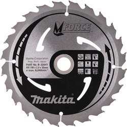Cuchilla de sierra circular, M-Force TCT, 190 x 30 mm, 24tb-32041