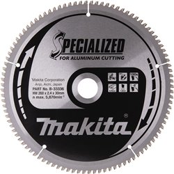 Cuchilla de sierra circular, T.C.T especializada, 260 x 30 mm, 100 T, B-33336