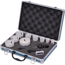 Kit de sierras de corona para electricistas, 12 piezas, D-47282