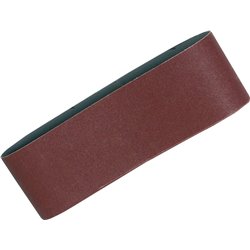 Banda de lija 76 x 457 mm, 80G, 5 piezas, P-37116