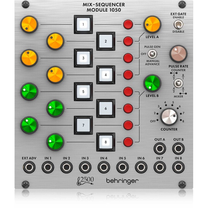 Secuenciador de mezclas Behringer 1050: mezclador y sintetizador modular