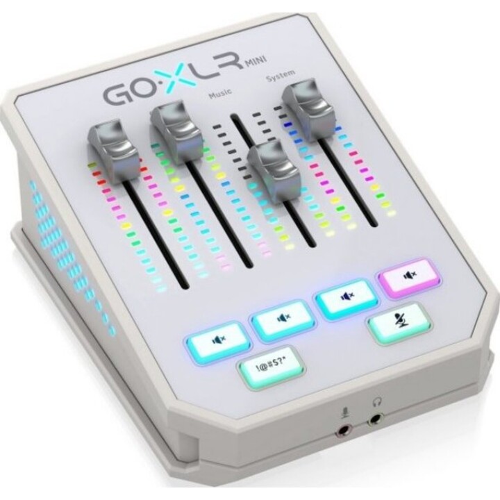 Tc Helicon Go Xlr Mini-Wh Streaming Mixer/Sampler White