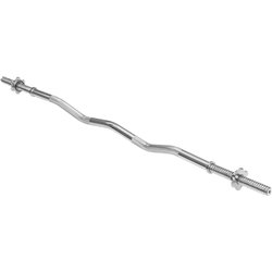 Leicht gebrochene Langhantel, Langhantel 30mm 120cm 5,5kg max.170kg REBEL ACTIVE