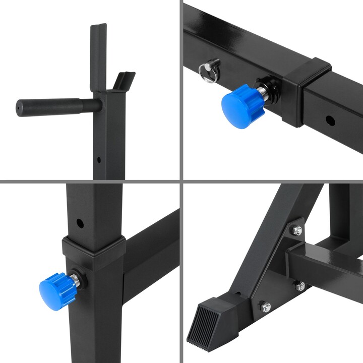 Supports à haltères avec relais, réglables, REBEL ACTIVE