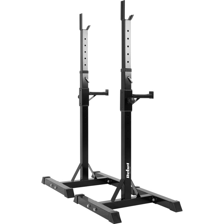 Soportes de barra ajustables Rebel Active, carga máxima 200 kg, Altura de los soportes 105 – 160 cm