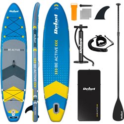 Tabla de SUP Rebel Active RBA-4500 azul, Tecnología Drop-stitch, Cubierta antideslizante