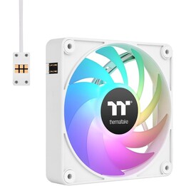 Ventilateur de refroidissement PC Thermaltake CT120 EX ARGB Sync 120 mm, blanc, lot de 3