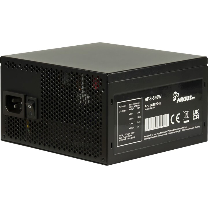 Fuente de alimentación Inter-Tech Argus BPS-850 ATX 3.1 de 850 W