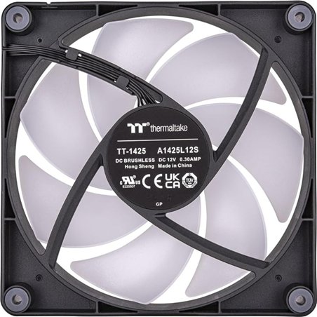 140mm Thermaltake CT140 ARGB Sync PC Cooling Fan 500-1500rpm - 2Pack