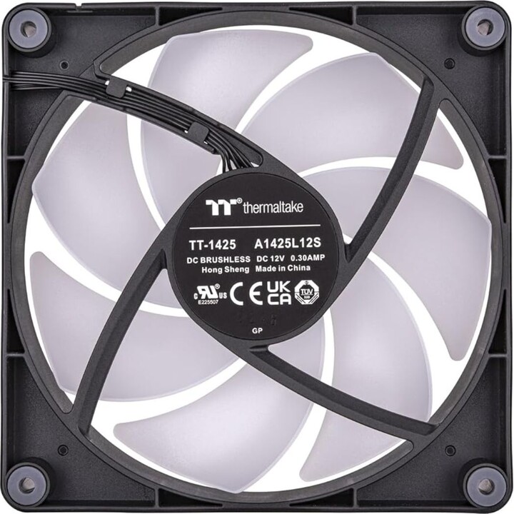 Ventoinha de resfriamento para PC Thermaltake CT140 ARGB Sync de 140 mm, 500-1500 rpm - Pacote com 2