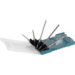 Juego de brocas SDS-PLUS de 5 piezas. Punta de centrado, E-15702