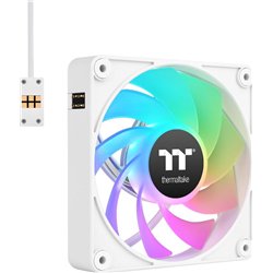 140mm Thermaltake CT140 EX Reverse ARGB Sync PC Cooling Fan White 3 Fan Pack