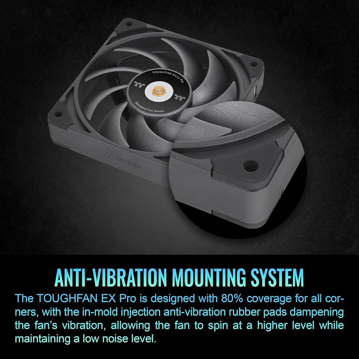 120mm Thermaltake TOUGHFAN EX12 Pro PC Cooling Fan Swappable Edition 3 Pack