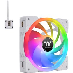 120mm Thermaltake SWAFAN EX12 RGB PC Cooling Fan White TT Premium Edition 3 Pack