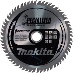 Lâmina de serra circular, efict tct, 165 x 20mm, 60t, B-69864
