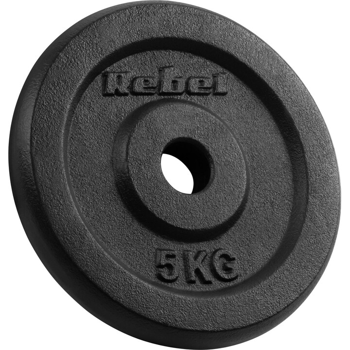 Cast iron weight set 4x5kg, bore 31mm, classic disc, REBEL ACTIVE