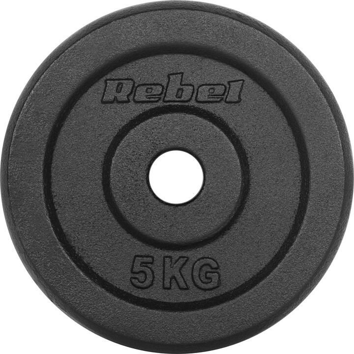 Cast iron weight set 4x5kg, bore 31mm, classic disc, REBEL ACTIVE