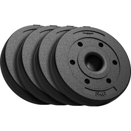 Bituminous Weight Set 4x5kg, 51mm Hole - for Olympic Barbells, REBEL ACTIVE