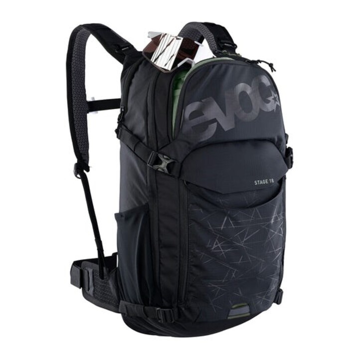 H721510-01 EVOC Stage backpack Cycling backpack Black Nylon, Polyrattan or Synthetic Rattan