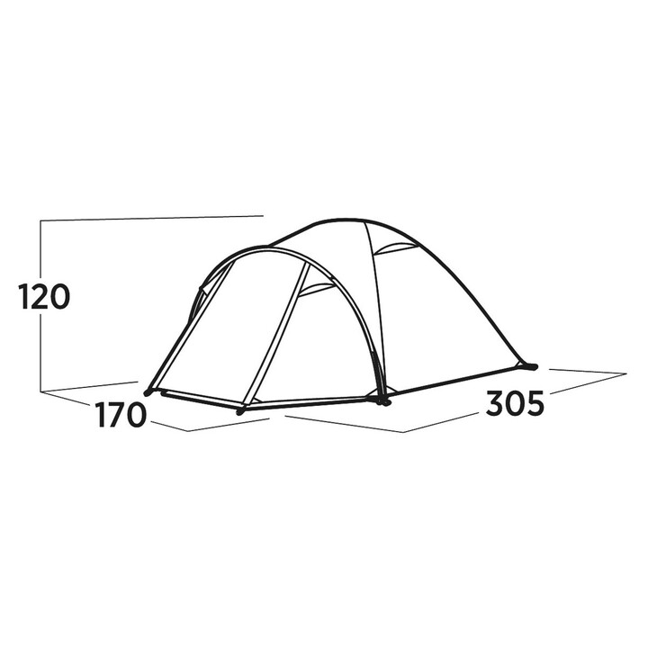 Easy Camp Setesdal 3 Verde Tenda de cúpula/iglu