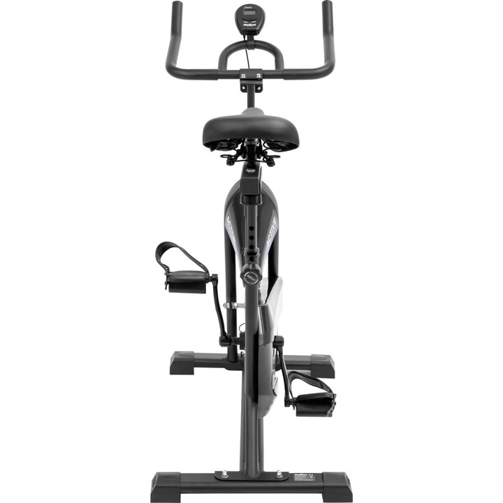 Bicicleta de spinning Rebel Active RBA-1008, Pantalla LCD, función de medir tiempo, distancia, velocidad, calorías