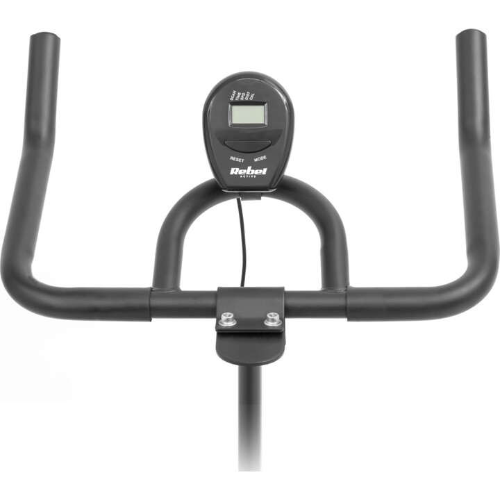 Bicicleta de spinning Rebel Active RBA-1008, Pantalla LCD, función de medir tiempo, distancia, velocidad, calorías