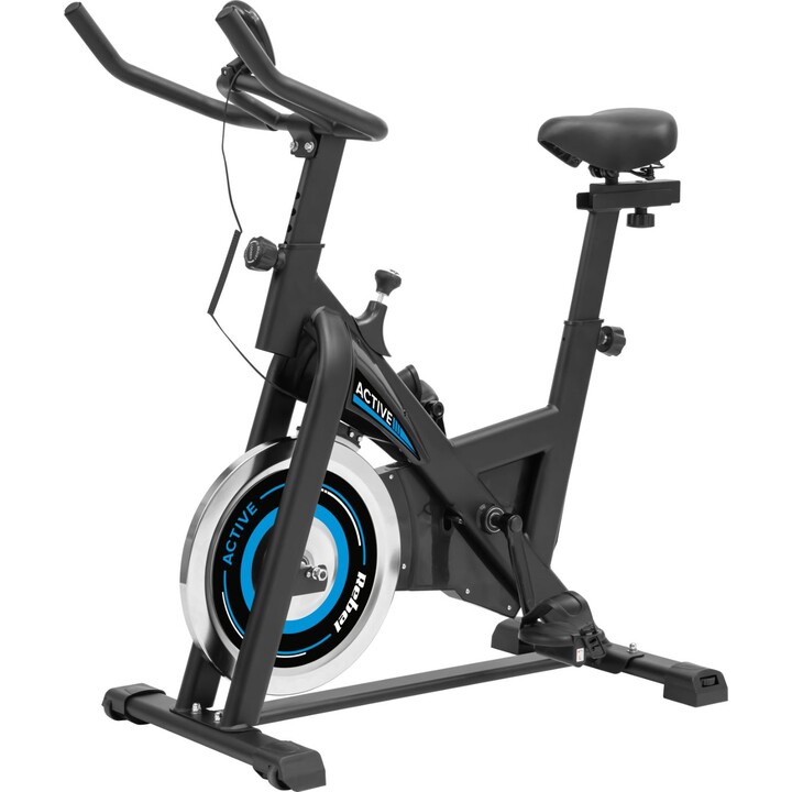 Bicicleta de spinning Rebel Active RBA-1008, Pantalla LCD, función de medir tiempo, distancia, velocidad, calorías