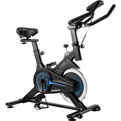 Bicicleta de spinning Rebel Active RBA-1016, Pantalla LCD, función de medir tiempo, distancia, velocidad, calorías, pulso, ODO