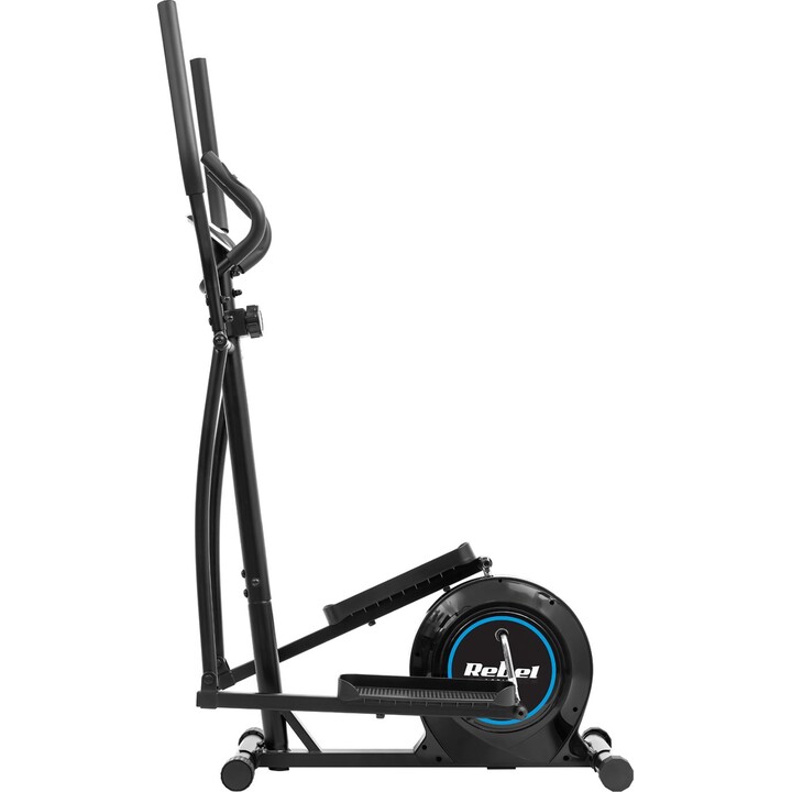 Bicicleta elíptica magnética Rebel Active RBA-1011, Pantalla LCD, Sensores de frecuencia cardíaca