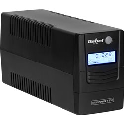 Rebel Nanopower Plus 850 UPS | Offline | Sinusoida| 850VA | 480W | LCD | USB