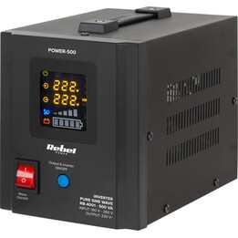 Rebel POWER-500 Uninterruptible Power Supply - converter with pure sine wave and charging function 12V 230V 500VA/300W