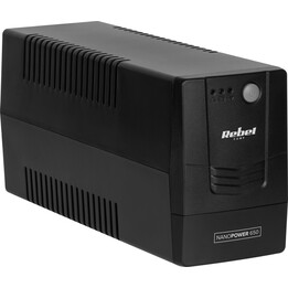 Uninterruptible computer power supply UPS REBEL model Nanopower 650 (offline, 650VA / 360W, 230 V, 50Hz)