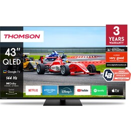 Fernseher|THOMSON|65"|4K/Smart|QLED|3840x2160|WLAN|Bluetooth|Google TV|Schwarz|65QG7C14