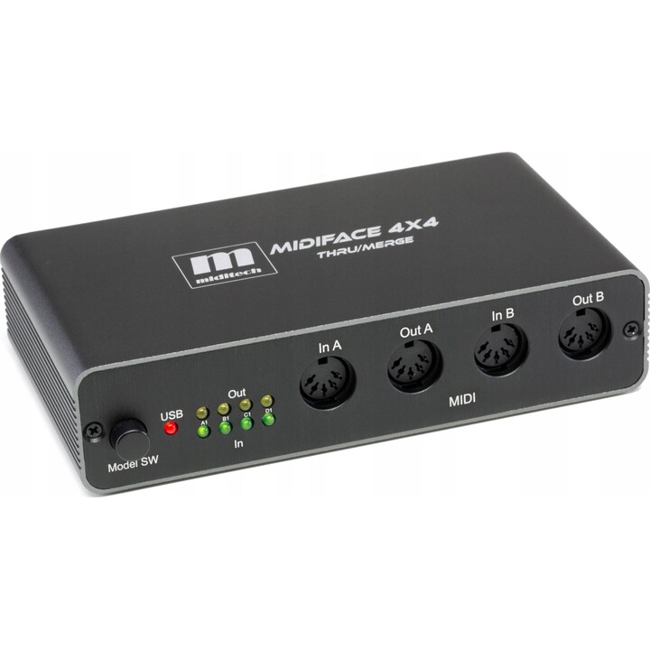 MIDITECH MIDIFACE 4x4 Thru/ Merge - MIDI/USB Interface