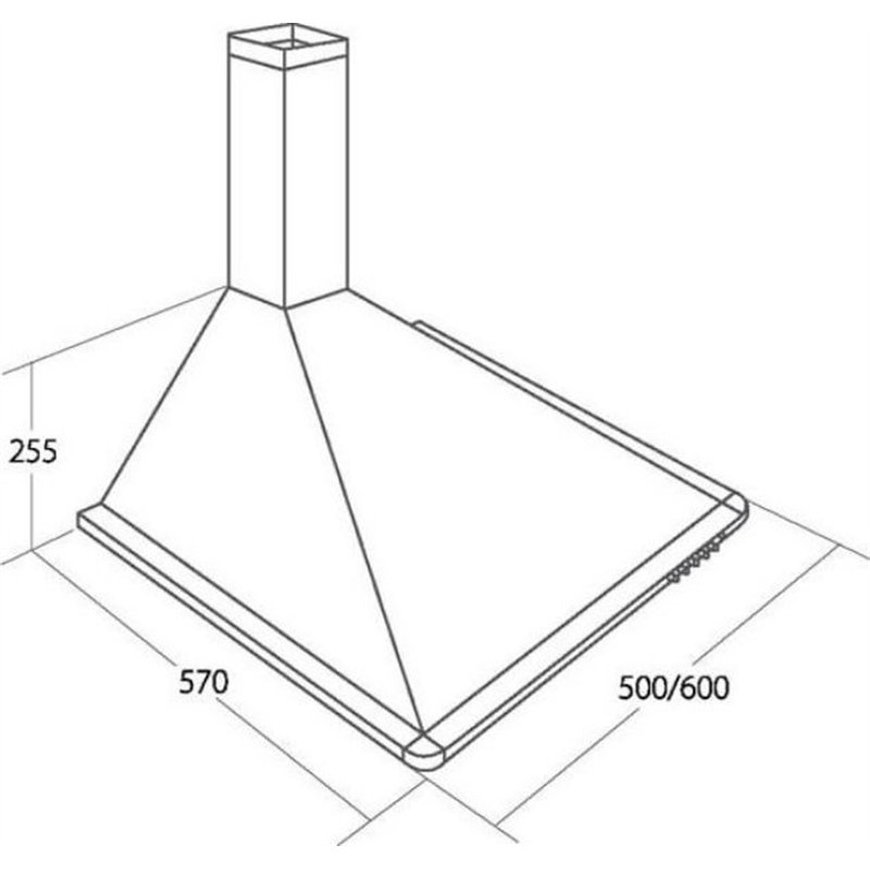 Campana extractora Akpo Wk-5 Elegant Turbo 50 blanca