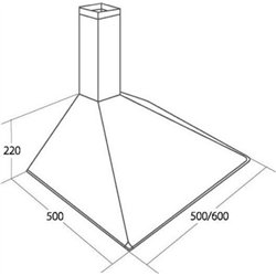 Campana extractora Akpo Wk-5 Soft 50 blanca