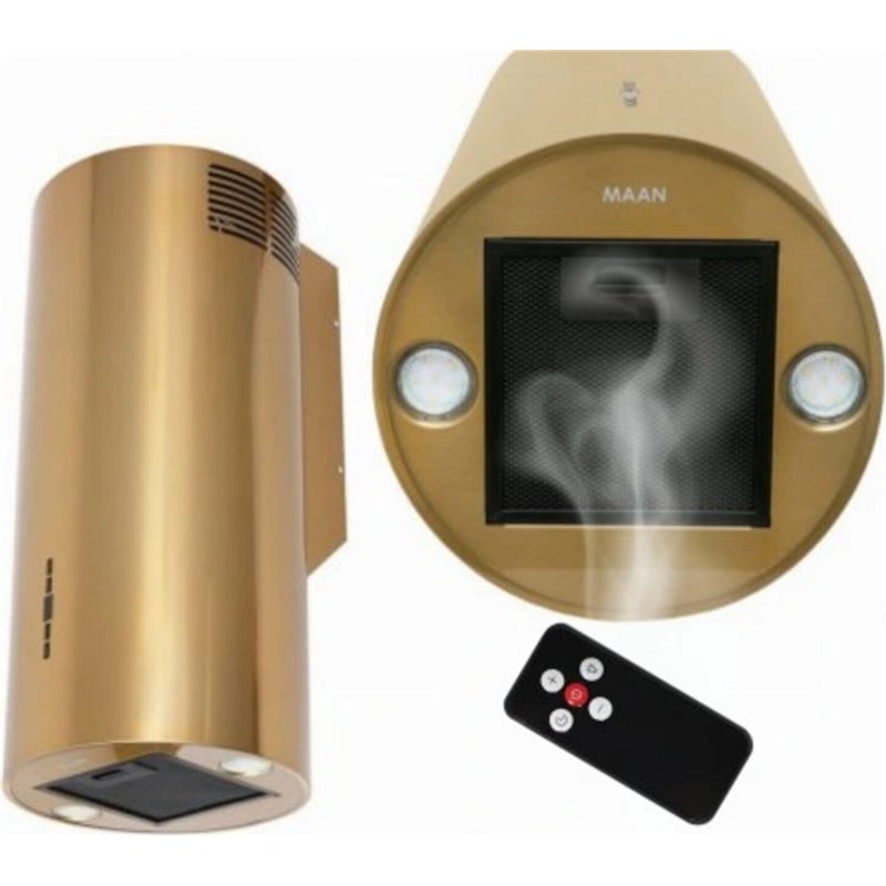 Campana extractora de cocina Maan Elba 2 W835 dorada brillante