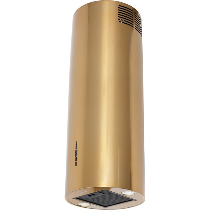 Campana extractora de cocina Maan Elba 2 de 39 pulgadas, cuerpo dorado brillante