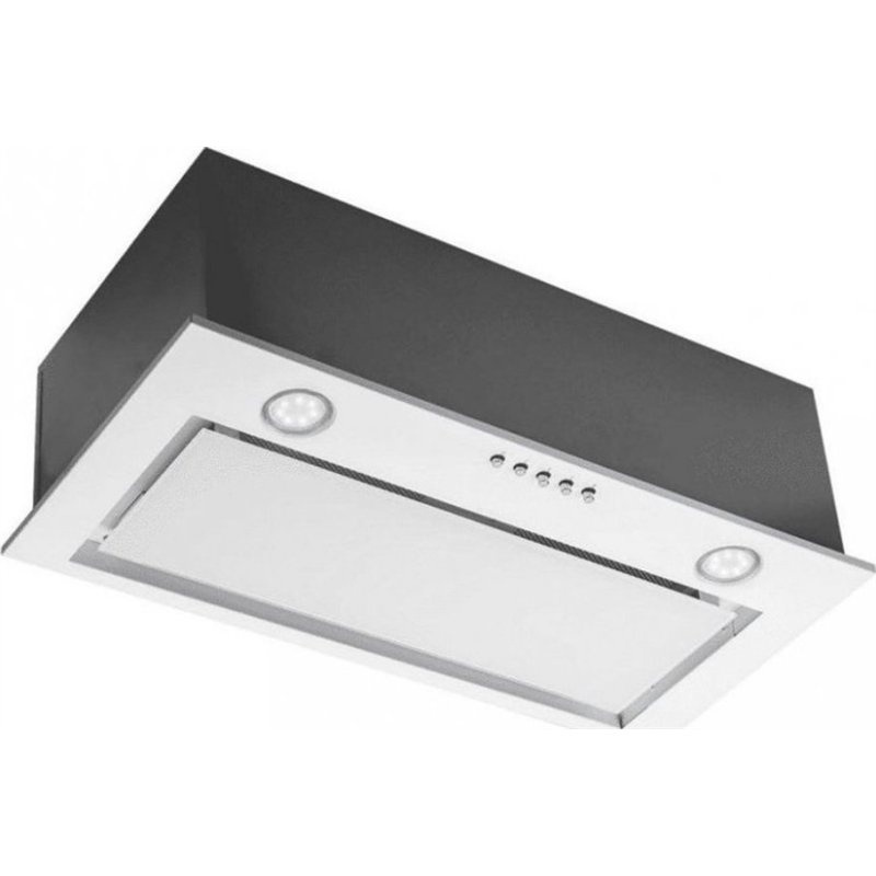 Campana extractora de vidrio Ciarko Sl-Box 350 m³/hora empotrada blanca