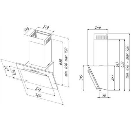 Akpo Wk-4 Nero Line Eco 50 Wall-Mounted White